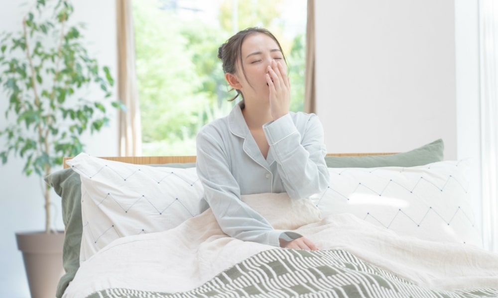 朝まで眠れなかった女性